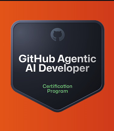 GitHub Agentic AI Developer certification badge